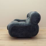 Canapé en velours bleu marine, design italien, années 1970, fabrication : Italie