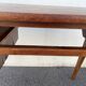 Bureau moderniste en bois à pieds compas 1950