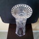 Bow crystal vase with foot