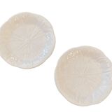 Set of two choux dessert plates