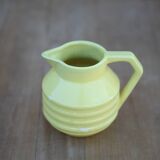 Pichet Onnaing France 71 , pichet jaune, pichet céramique art déco