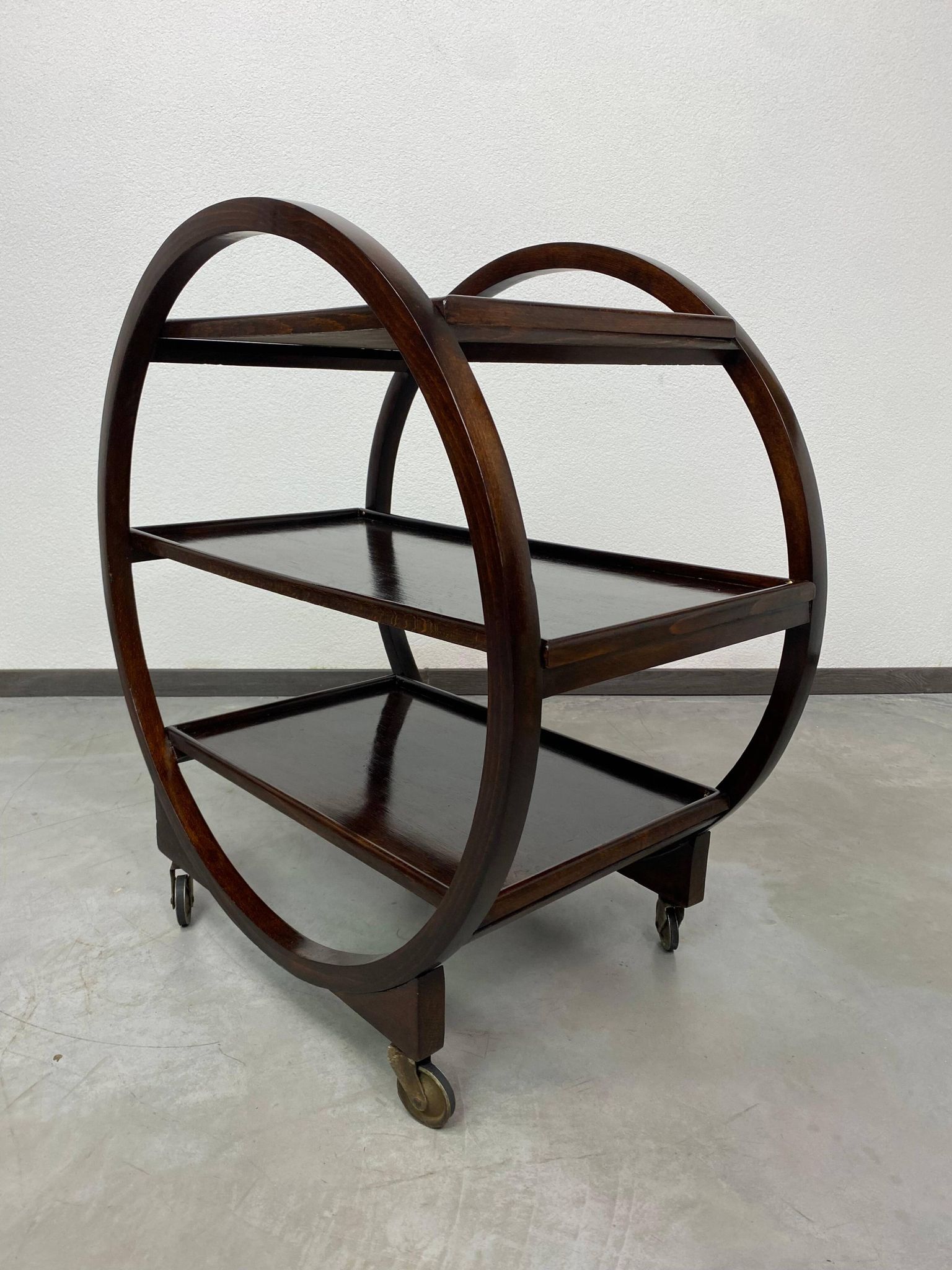 Chariot de service Art déco no.1157 par Thonet Debrecen 1930