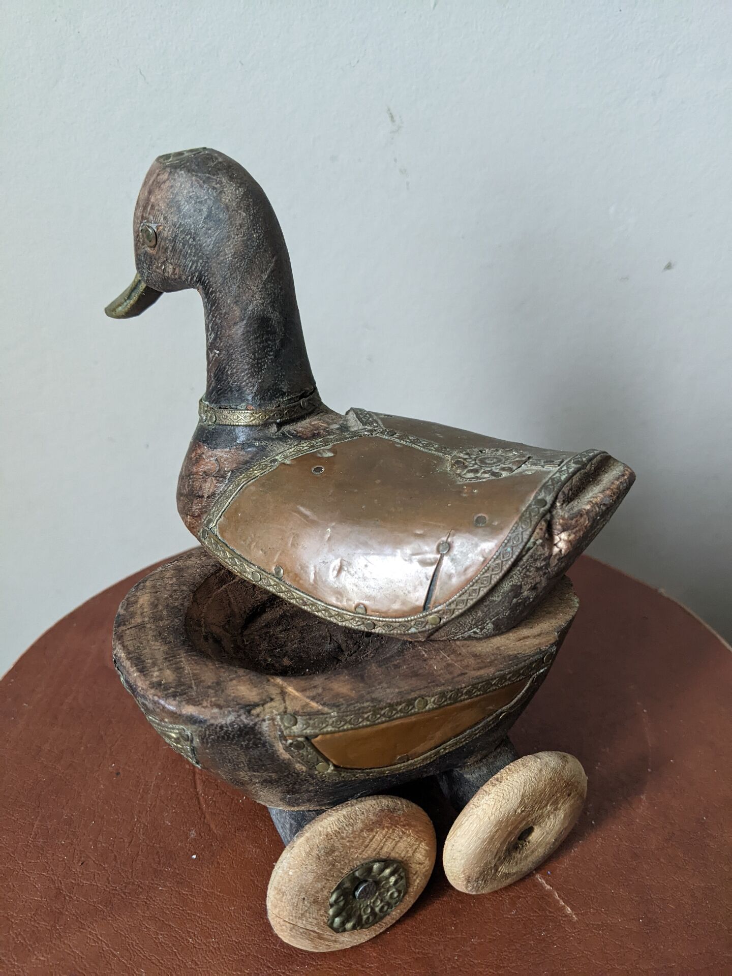 Vintage wooden duck collectible toy