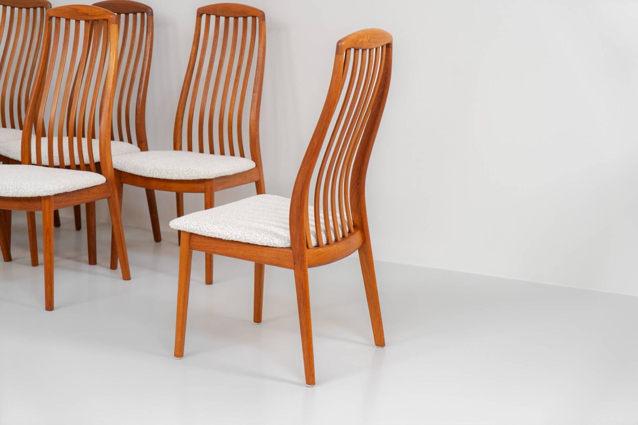 Set of 10 dining chairs by Kai Kristiansen for Schou Andersen (Denmark