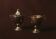 Vintage silver plated milk and sugar set
