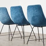 Augusto Bozzi Set of 6 Aster Dining Chairs for Saporiti Italy 1950s