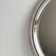 Round metal mirror tray