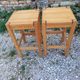 Pair of stools. Vintage