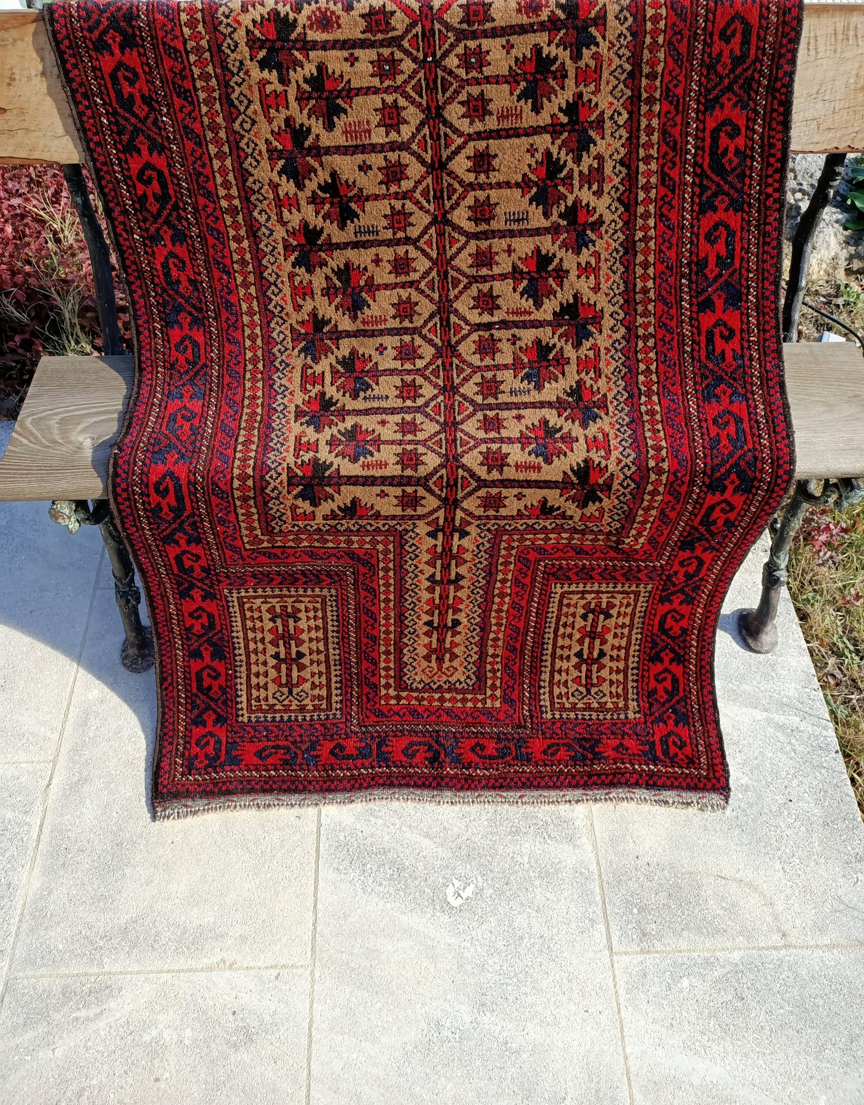 Old carpet Afghan-Baloch 150x92 cm