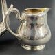 Silver-plated coffee pot and milk jug monogrammed MA, signed CHRISTOFLE.