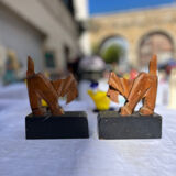 Art Deco Scottish bookends pair