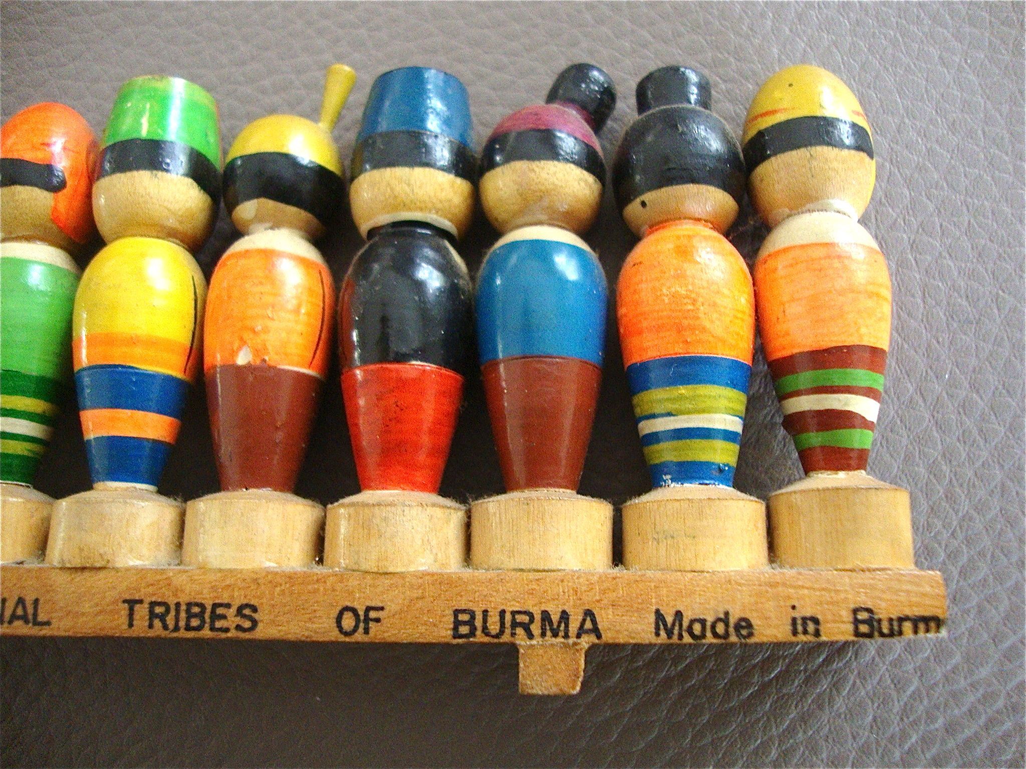 Wooden ruler Burmese tribes 40s