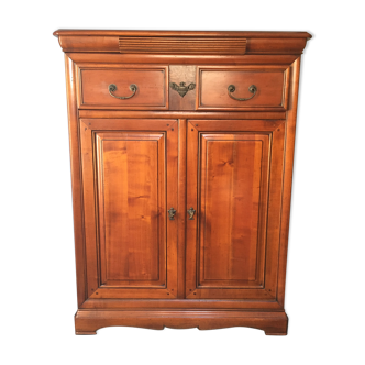 Entrance furniture antique finish solid cherry, elm magnifying glass marqueter on solid wood