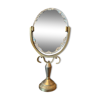 Art deco psyche mirror