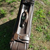 Dark brown vintage suitcase