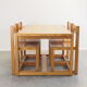 Vintage pine Scandinavian dinner set by Hugo Svensson for Bjarnums Mobelfrabiker