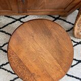 Art deco oak pedestal table