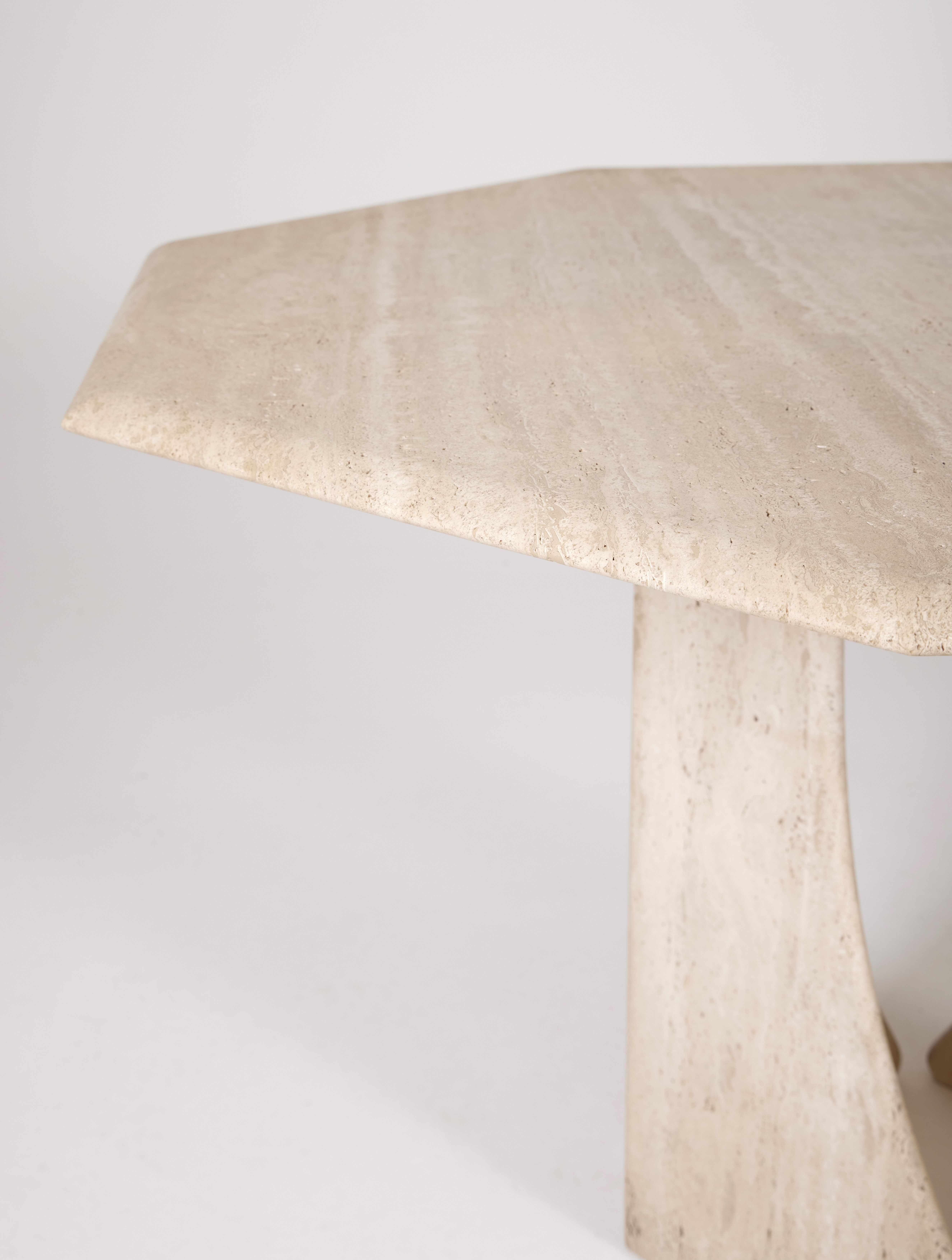 Octagonal dining table Italy 1970s