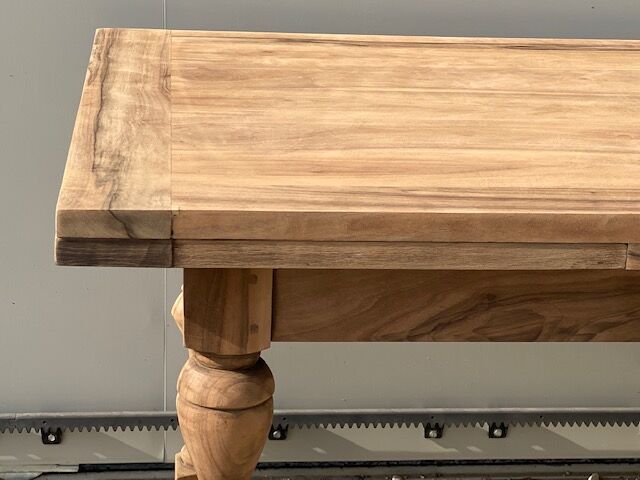 Extendable stripped farmhouse table 300 cm