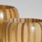 Set of two Scandinavian wooden pot covers