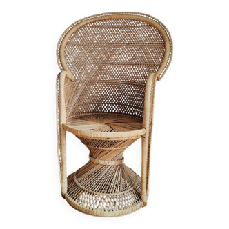 Emmanuelle wicker armchair