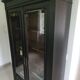 Old black Napoleon III display case, dresser, cabinet of curiosities, storage unit
