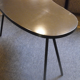 Table bean 1950. Black lacquered tray. Very good condition.