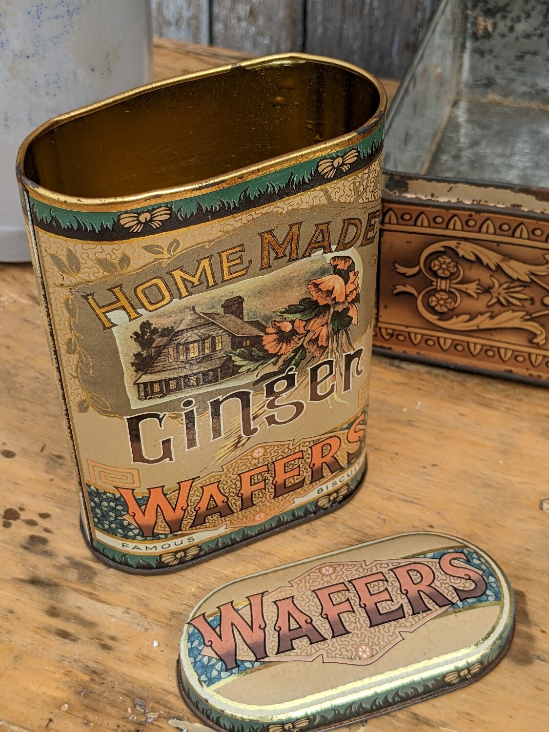 Vintage metal boxes