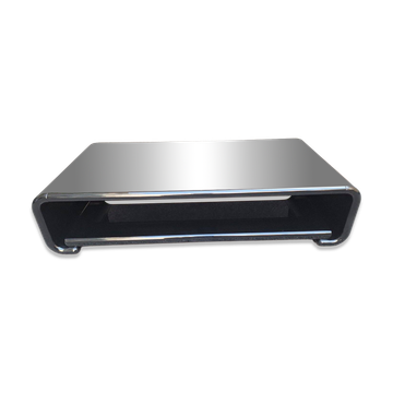 Eter Coffee Table in Black Lacquered Wood with Book Holder by Vincent Van Duyden for Molteni, 2010s