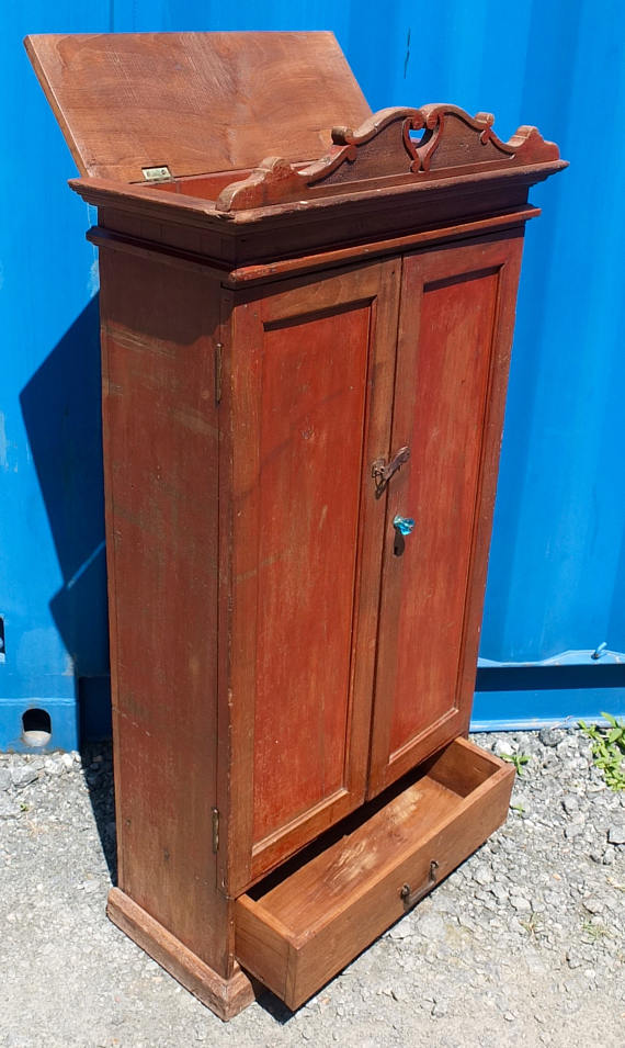 Ancient Indian wooden kitchen cabinet