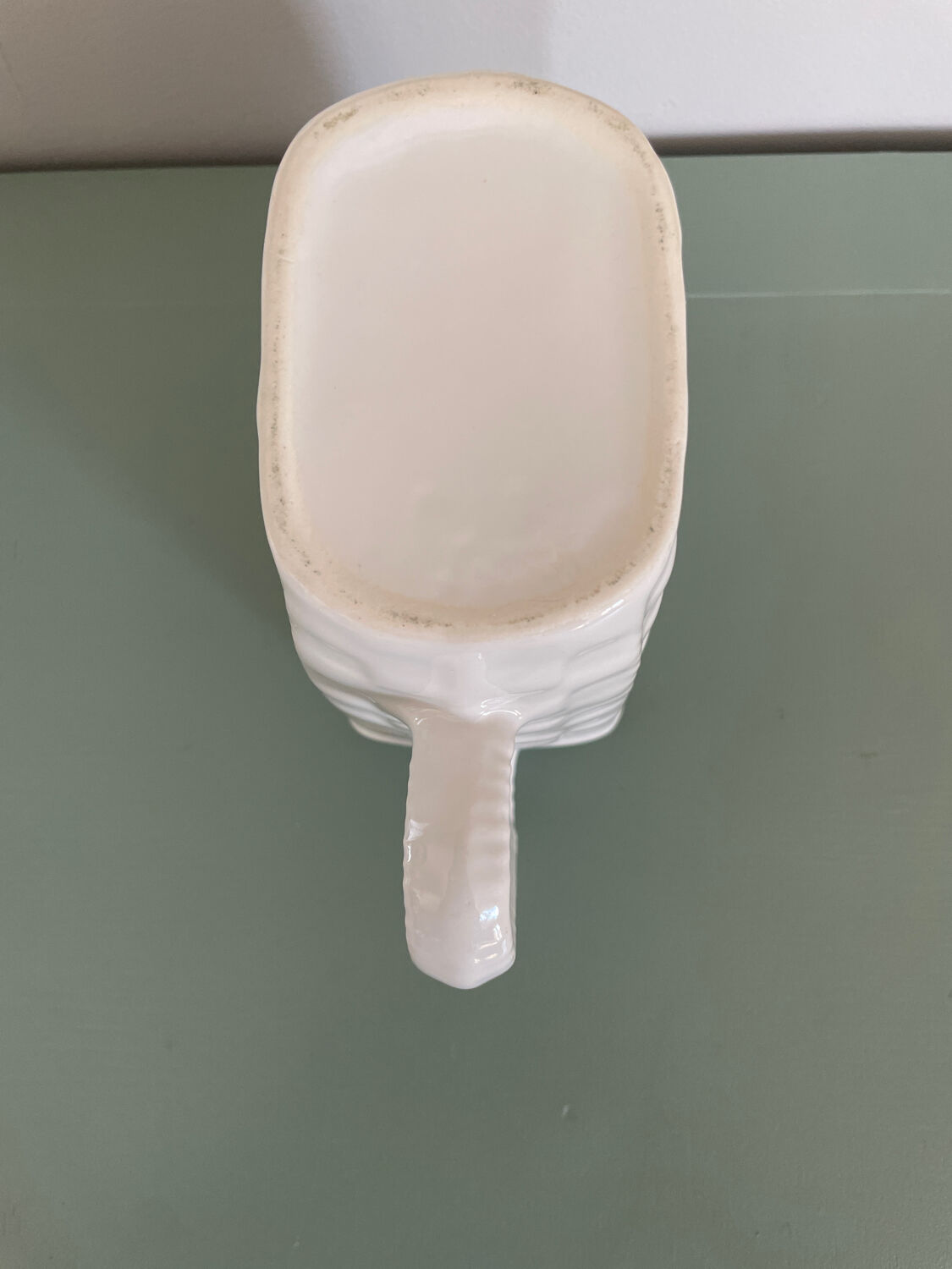 White ceramic jug, bistro