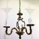 3-light cage chandelier
