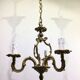 3-light cage chandelier