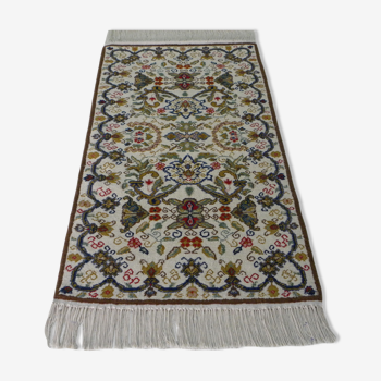 Oriental carpet knotted by hand 144x74cm