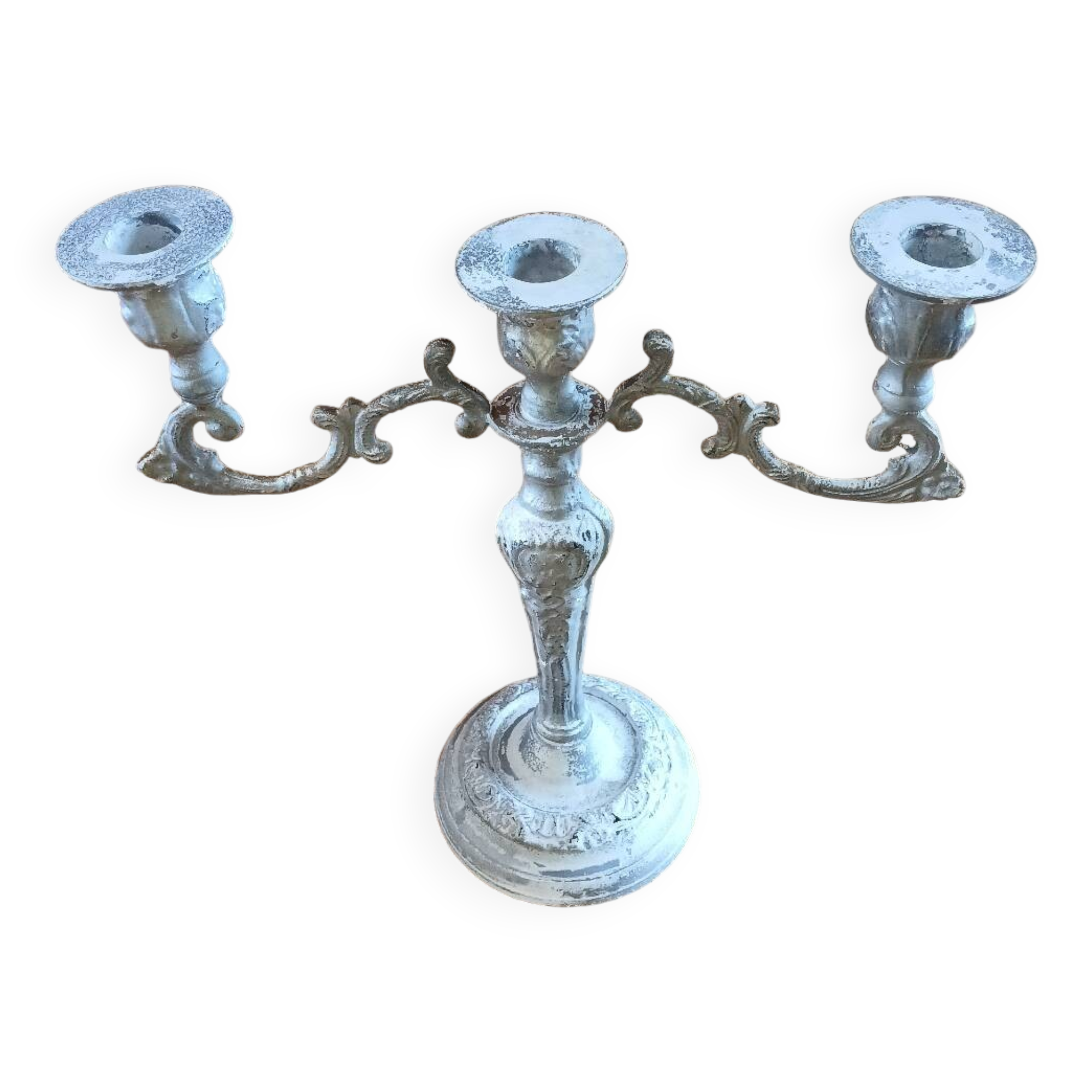 Antique 3-arm candlestick