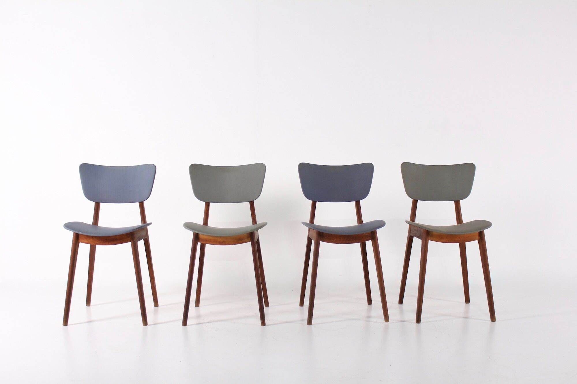 4 Roger Landault chairs model "6517"