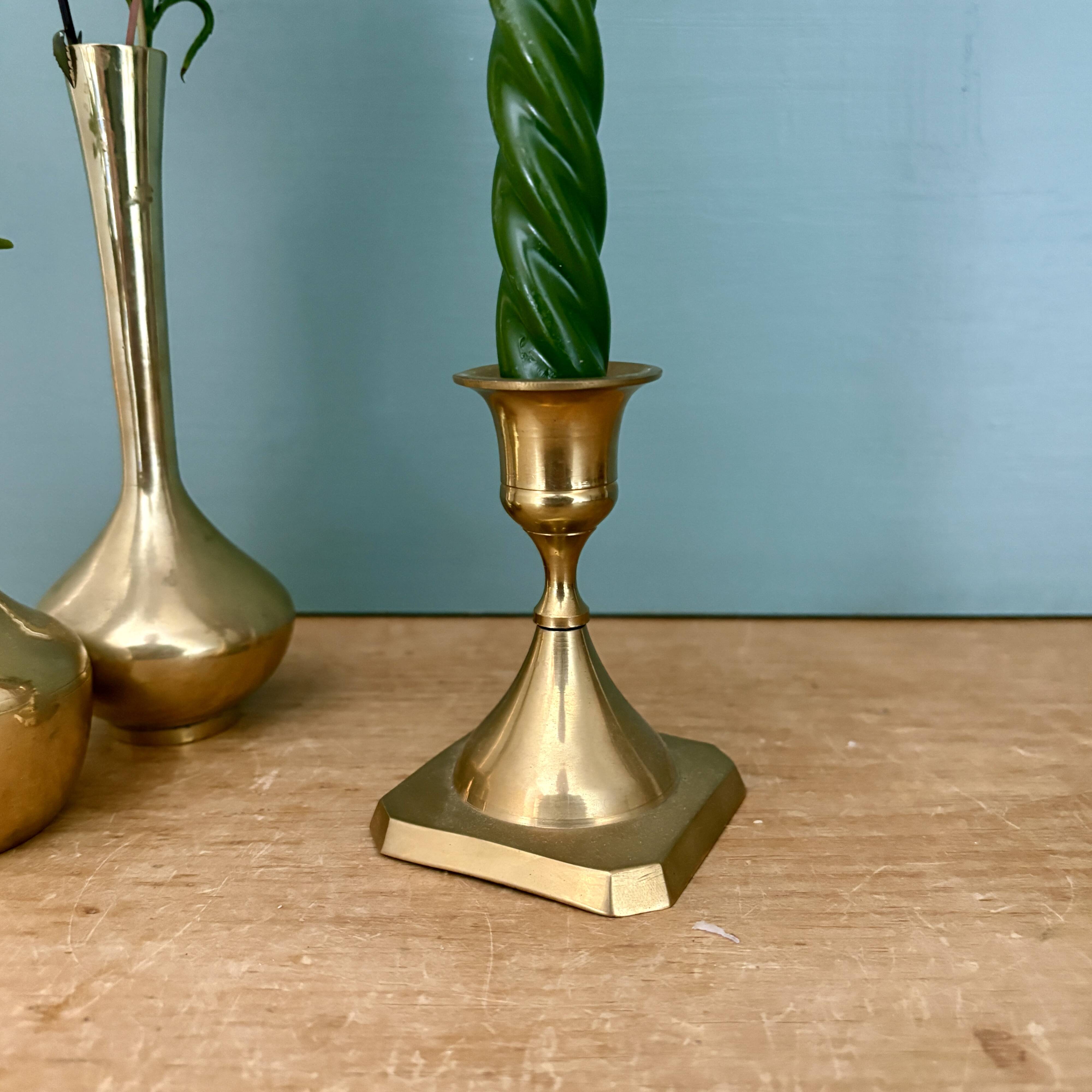 Vintage brass candlestick/candle holder