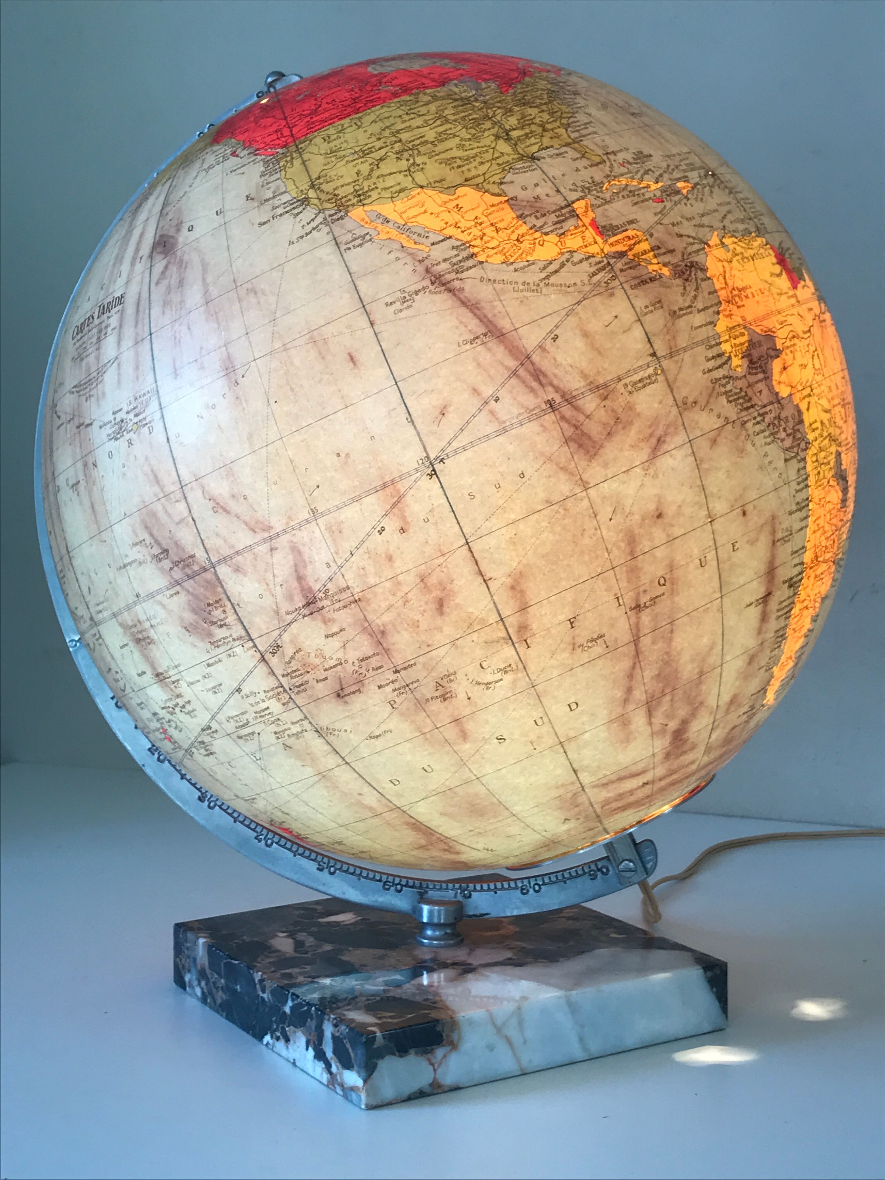 Luminous glass globe 1962