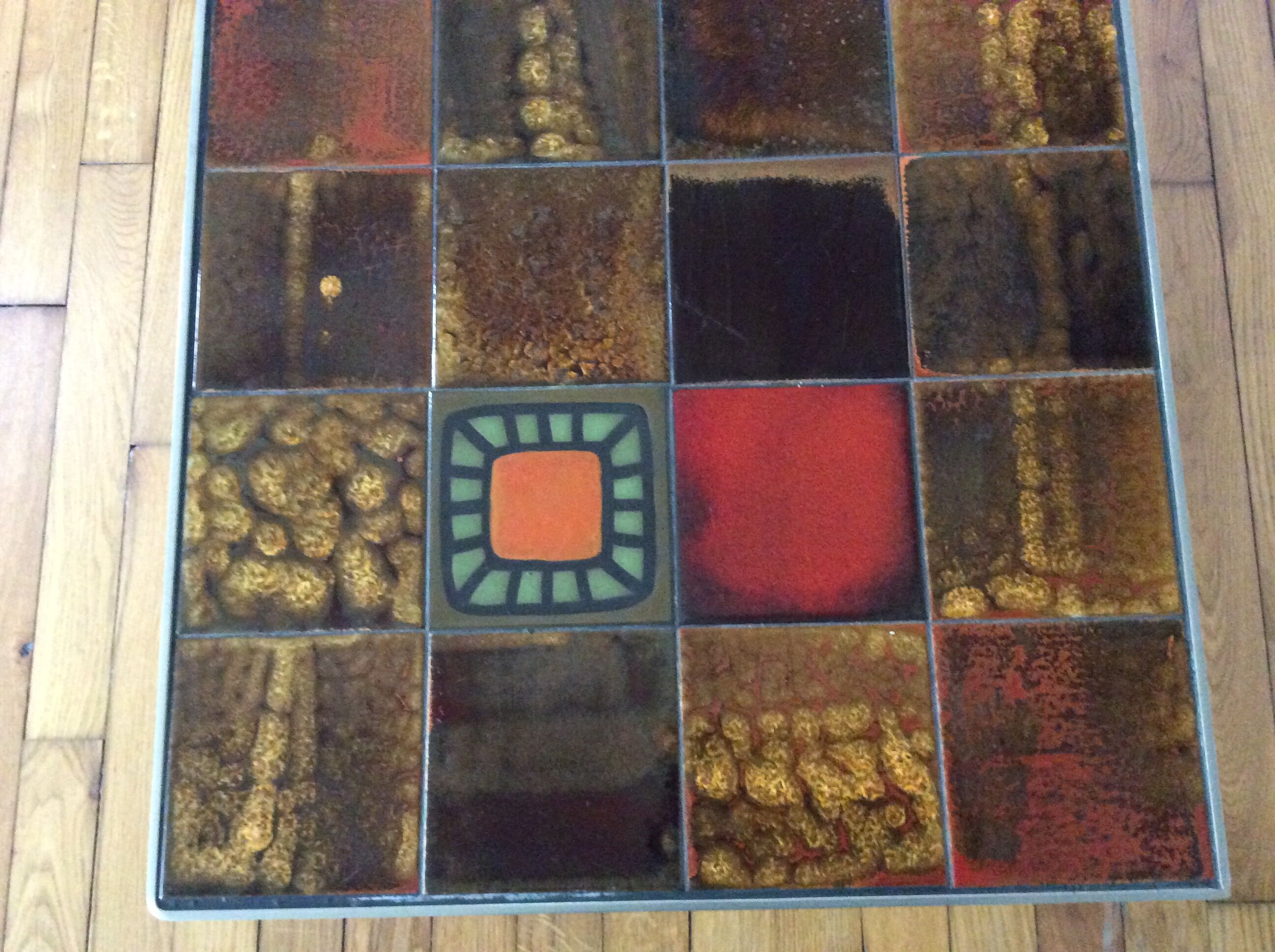 Table basse vintage en céramique