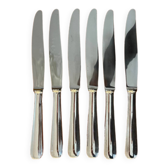 Christofle boreal 6 grands couteaux 24,5 cm