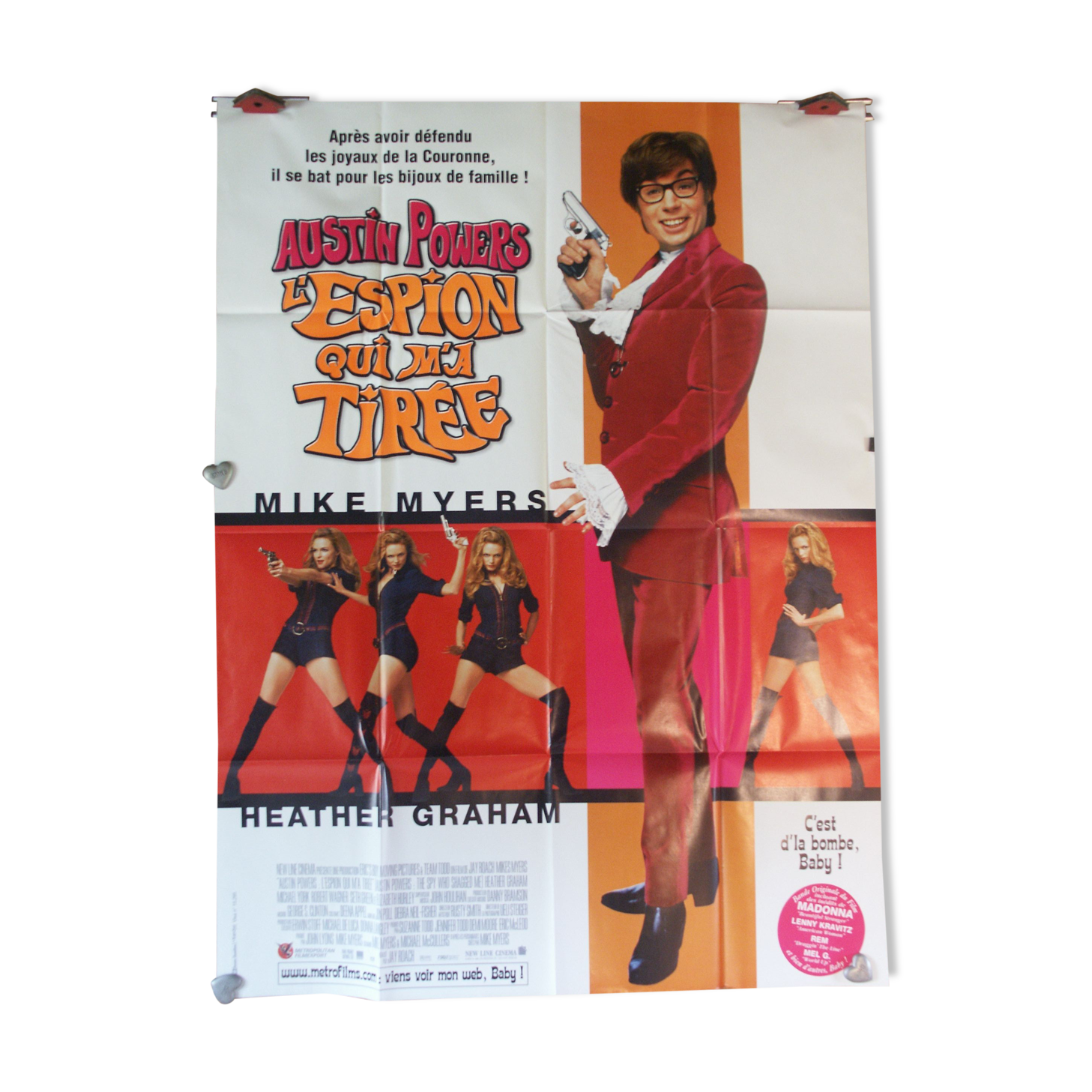 Austin powers 160 x 120 original folded poster