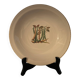 Fireproof porcelain serving dish Gien France botanical pattern