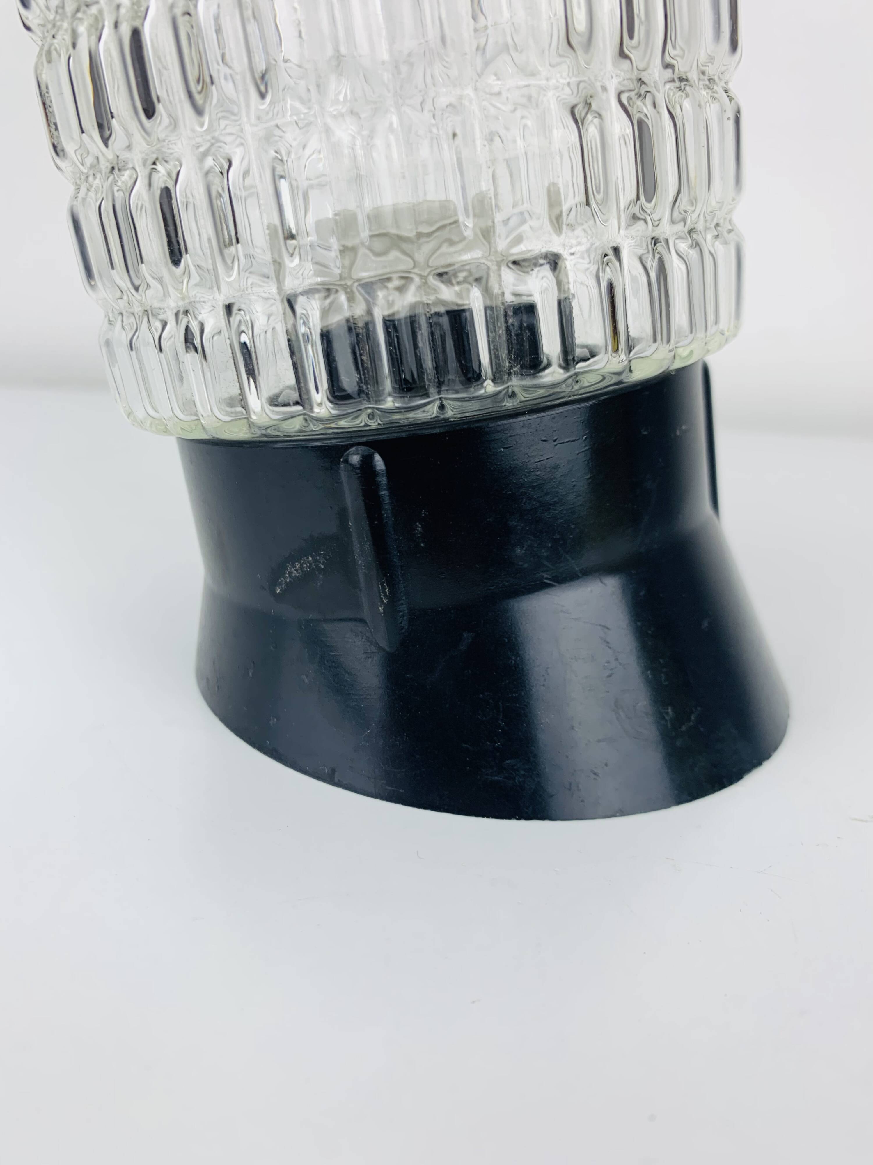 Arno vintage molded glass wall lamp, 1960s