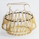 Vintage gold metal basket