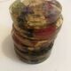 Lot 6 under glass botanical inclusion in resin genuine vintage flowers