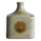 Vase de studio en céramique 'empreinte de bois' milieu 20e siècle