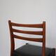 Paire de chaises scandinaves skaï noir