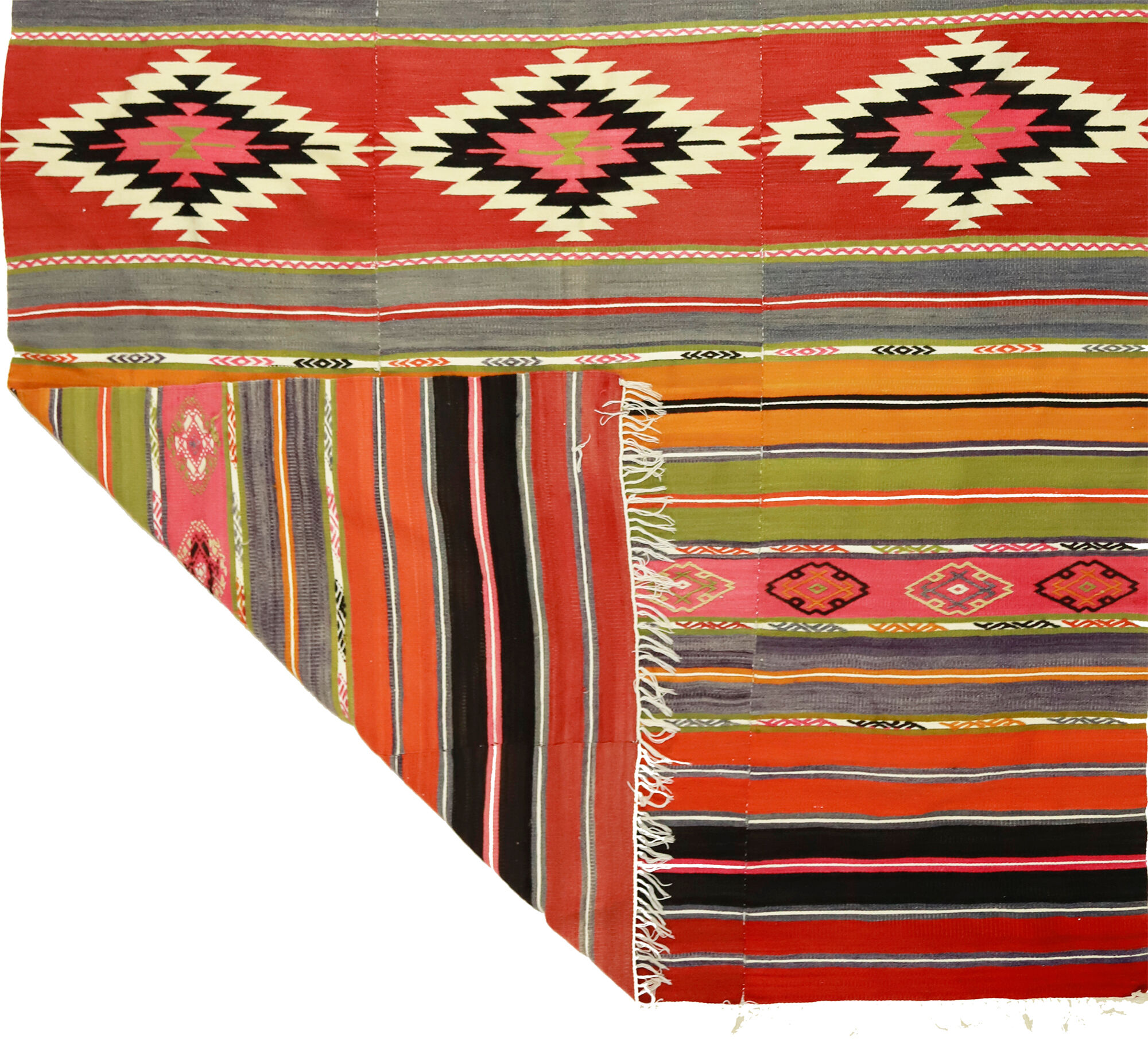 Anatolian handmade kilim rug 270 cm x 171 cm