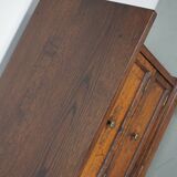 Antique French Oak Apothecary / Filing Cabinet Folding Doors, Early 20th Ce