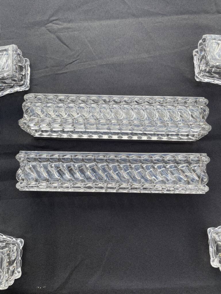 Baccarat twisted bamboo table planter – 19th-early 20th century